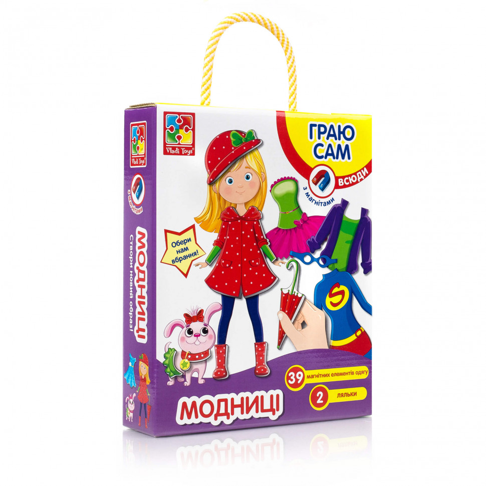 

Магнитная одевашка Vladi Toys "Модницы" (укр) VT3702-05 89909