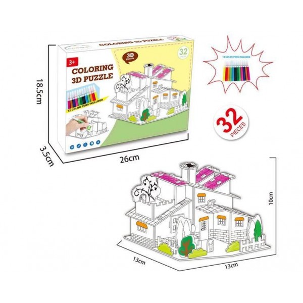 

3D конструктор HONGZHAN Дом 8N399-8 165049