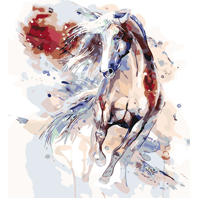 

Картина по номерам Danko Toys "Скакун" 40*40см KpNe-02-05 164519