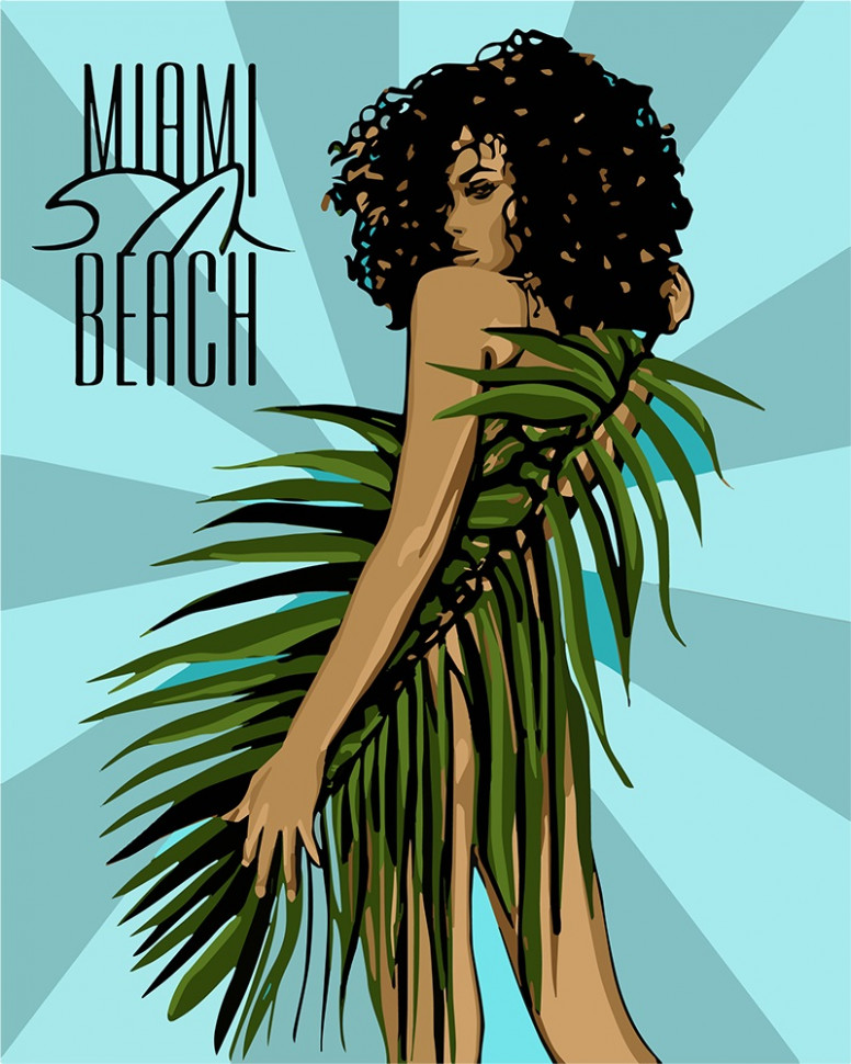 

Картина по номерам Идейка "Miami Beach" 40*50см KHO4699 164260