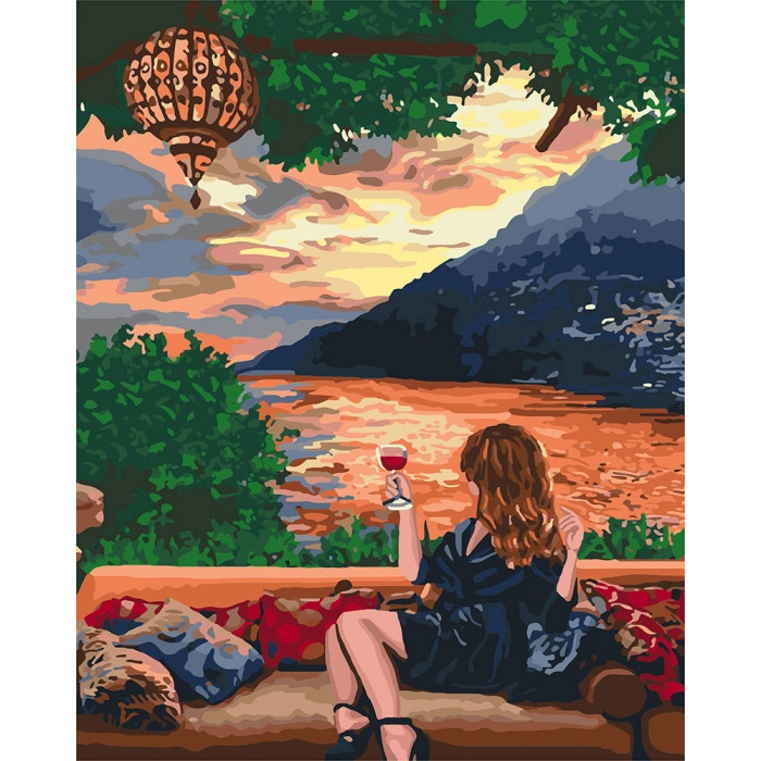 

Картина по номерам Идейка "Любуясь закатом" 40*50см KHO4730 164797