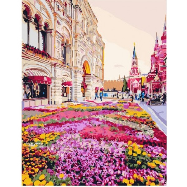 

Картина по номерам Brushme "Розовая клумба" GX25493 163246