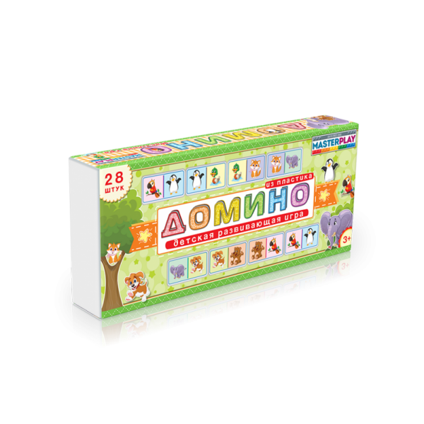 

Детская игра домино Colorplast "Зверюшки" 1-093 164905