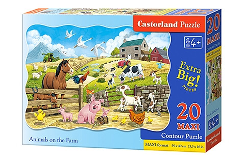 

Пазлы Сastorland макси Животные на ферме на 20 элементов