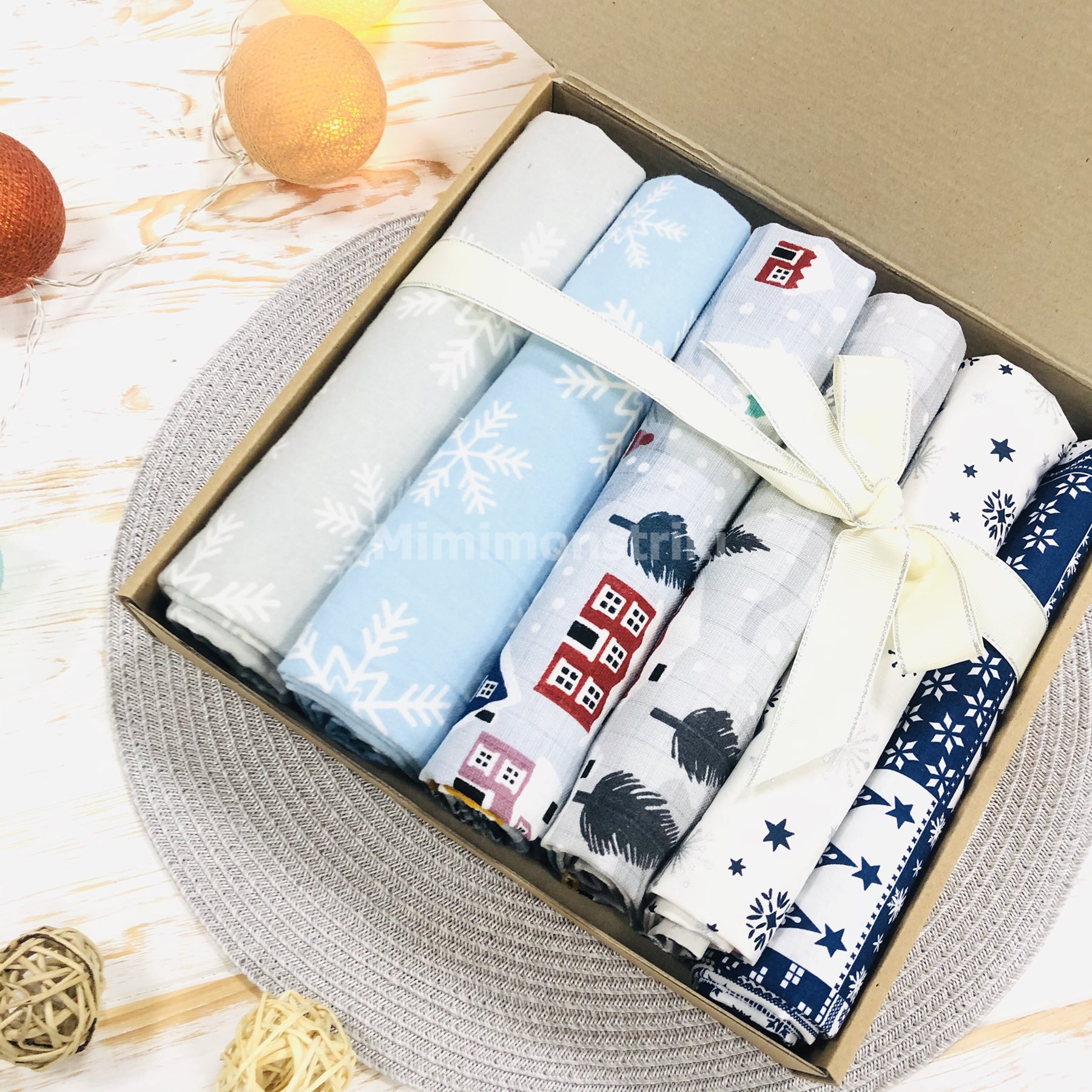 

Подарочный набор пеленок Lukoshkino ® №4 разноцветный (PBOX-4)