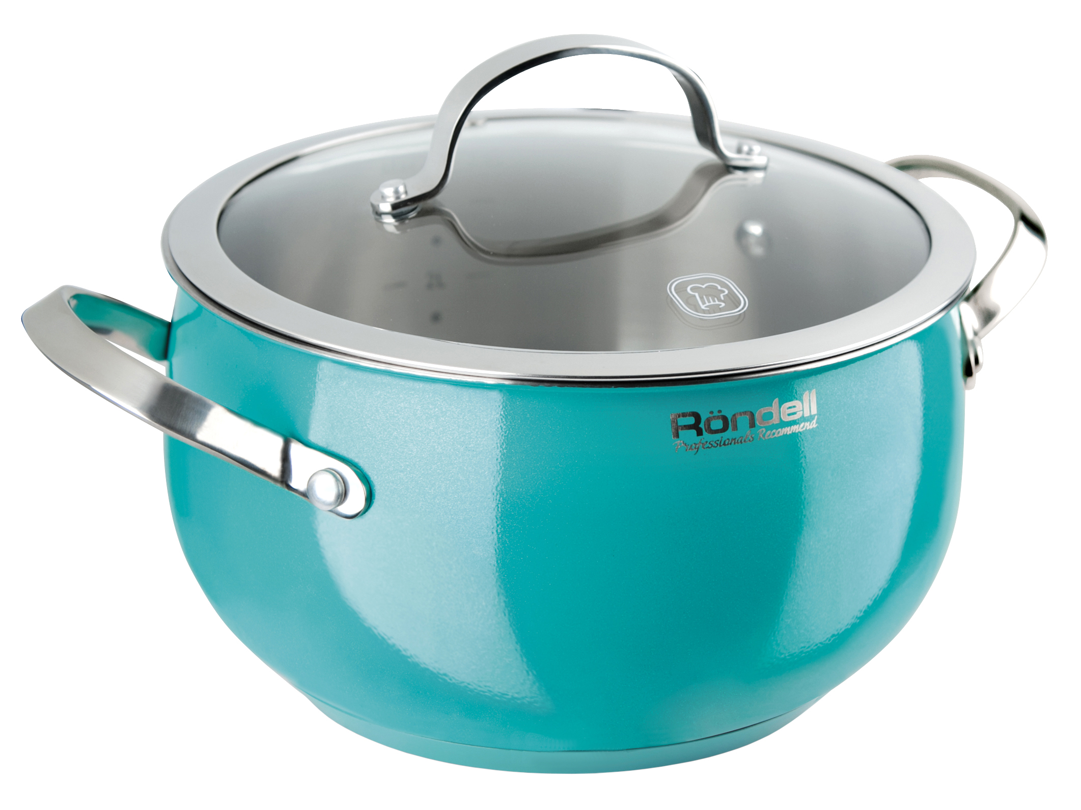 

Кастрюля RONDELL RDS-718 Turquoise с/кр 20 см 3,8 л RDS-718
