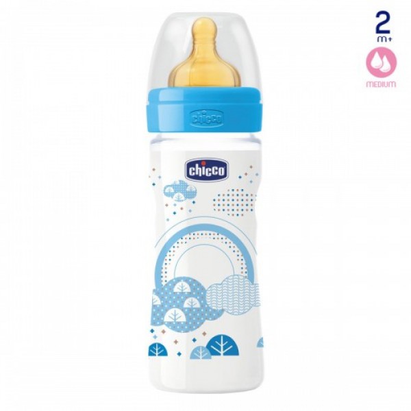 

Бутылочка Chicco Well-Being 20622.20 2 мес 250 мл Голубая