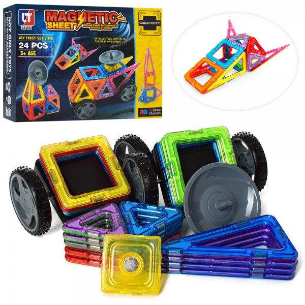 

Магнитный конструктор на 24 детали игровой развивающий для детей Happy Toys (5004)