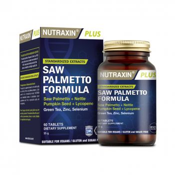 

Диетическая добавка SAW PALMETTO FORMULA NUTRAXIN, 60 таблеток