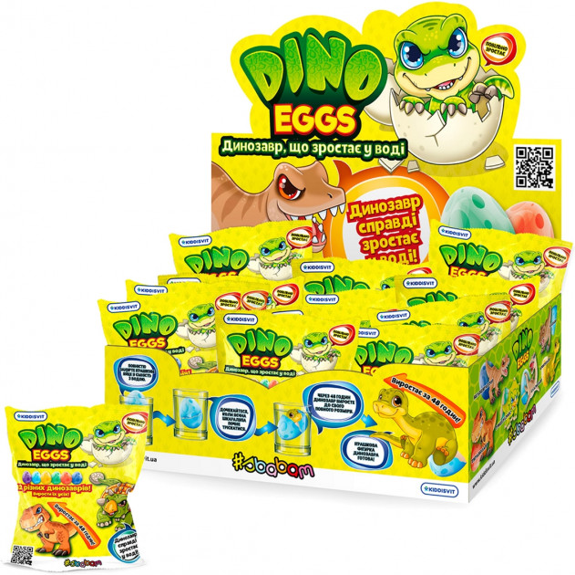 

Растущая игрушка в яйце «Dino Eggs» - ДИНОЗАВРЫ (12 шт., в дисплее)