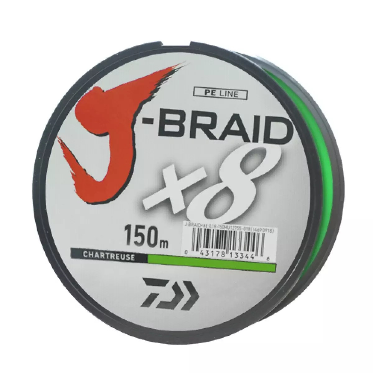 

Шнур Daiwa J-Braid X8 0,10mm 150m chartreuse