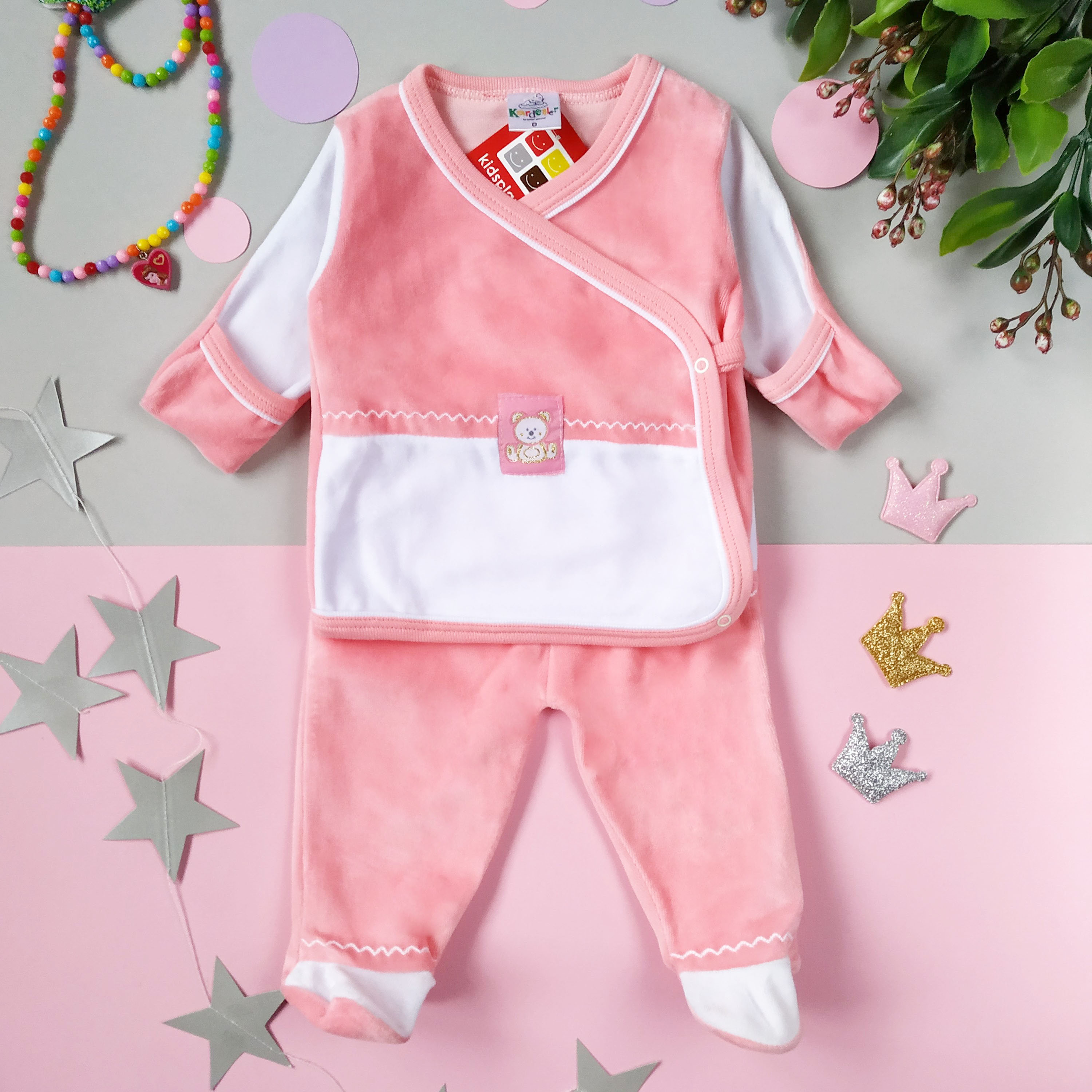 

Костюм велюровый Kids Planet 3300 56 см Персиковый