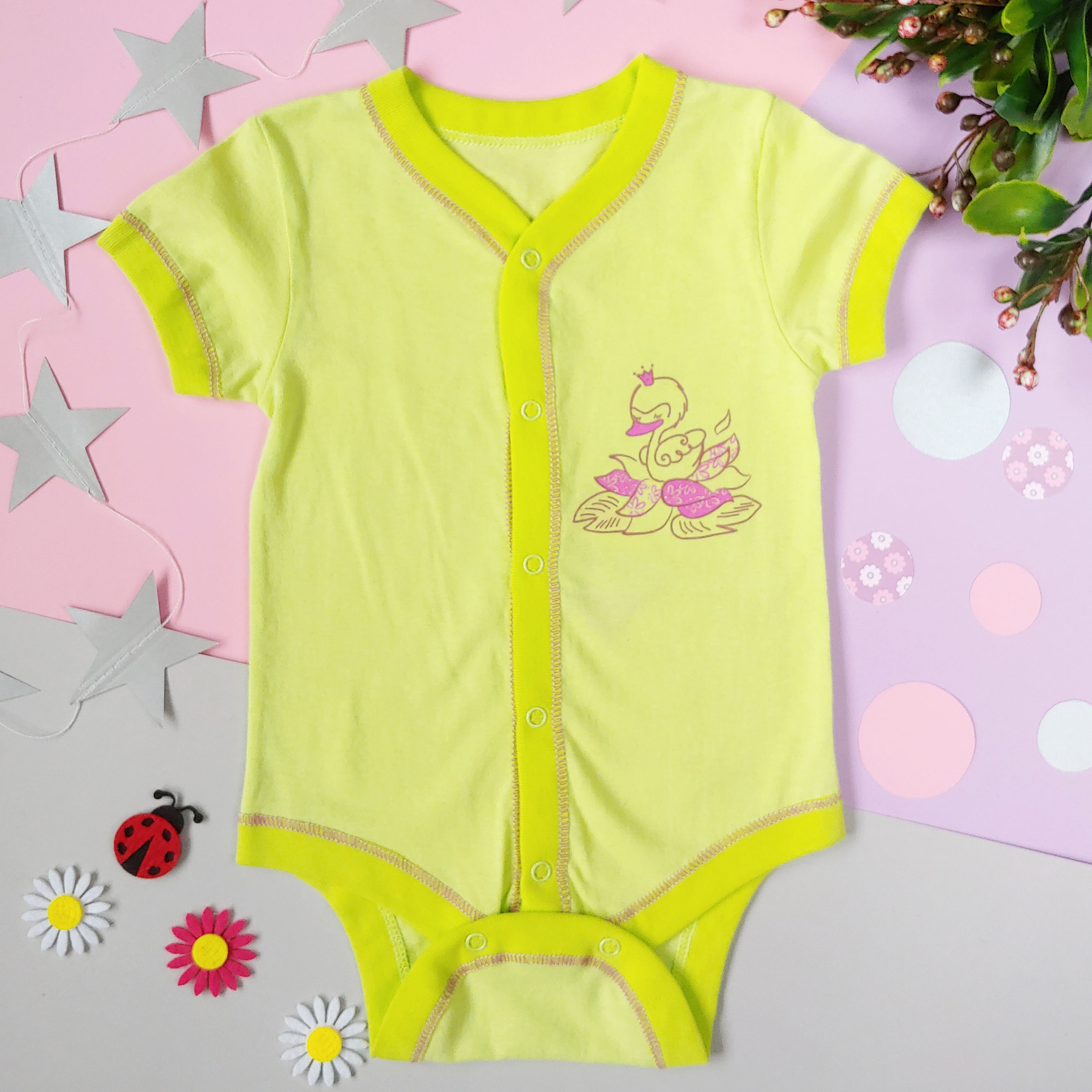 

Боди с коротким рукавом Kids Planet 117701-ОУ 56 см Салатовый