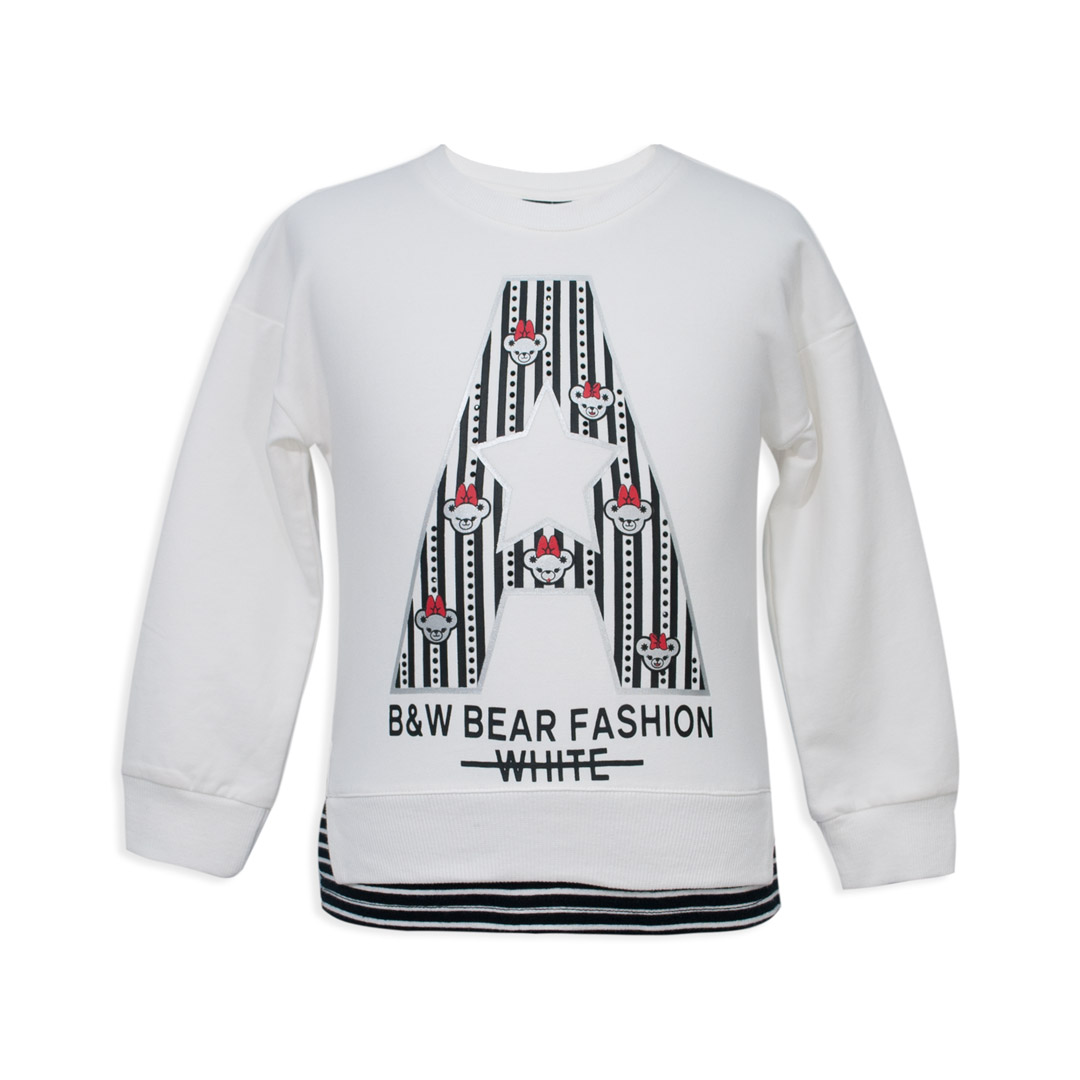 

Свитшот Black&White Bear BWJX8473 120 см Белый
