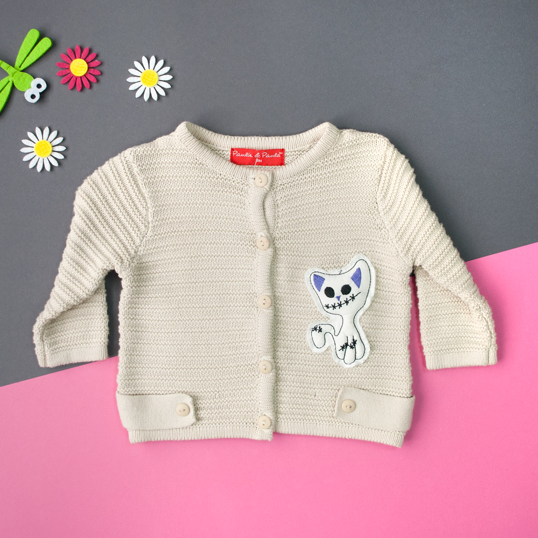 

Кофта для девочки Panlie&Panla M-0119 62 см Бежевый