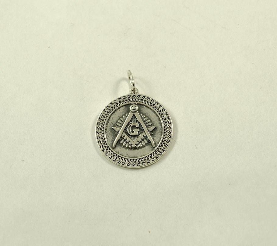 

Кулон Масонов Maxi Silver 8948