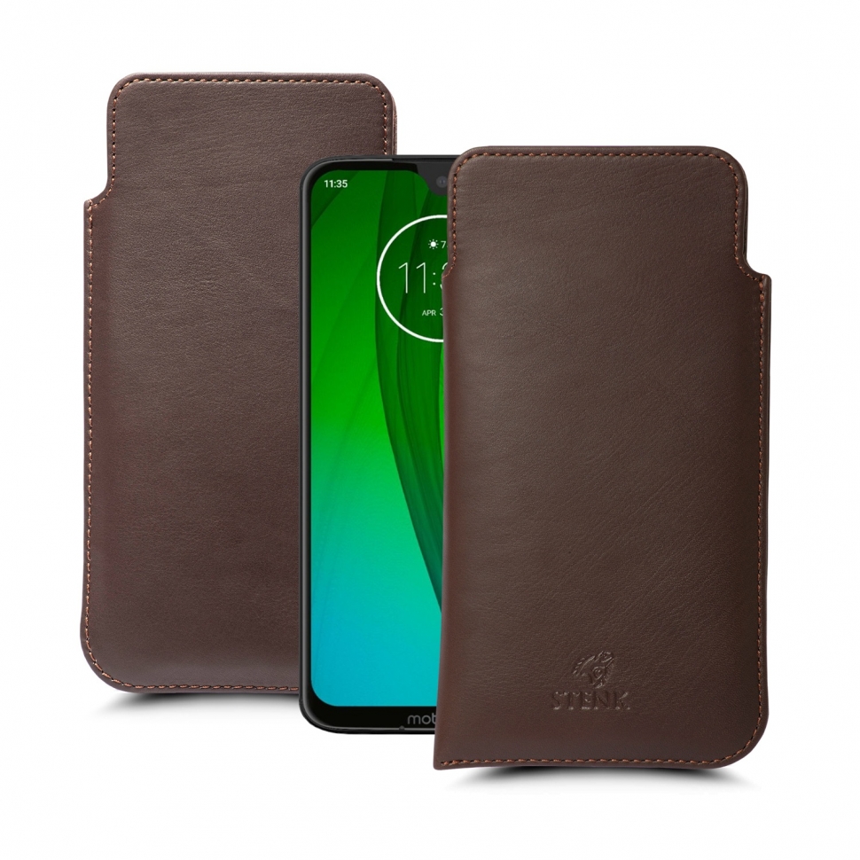 

Футляр Stenk Elegance для Motorola Moto G7 Коричневый