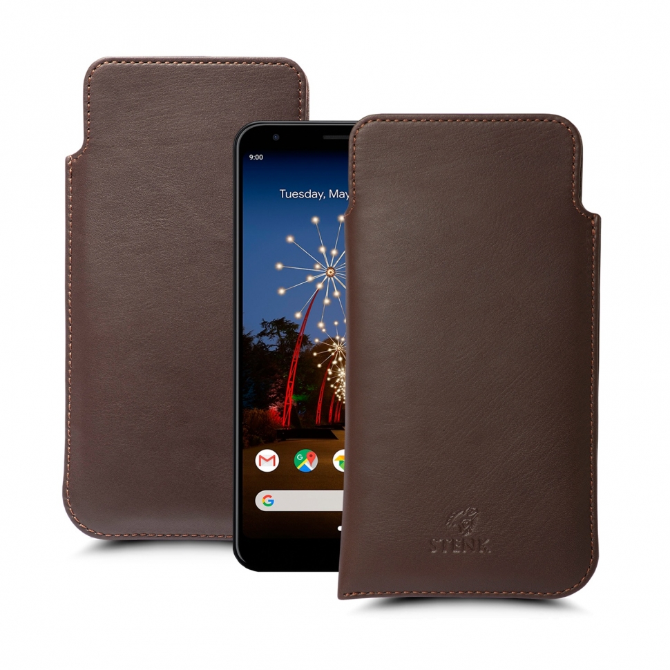 

Футляр Stenk Elegance для Google Pixel 3a Коричневый