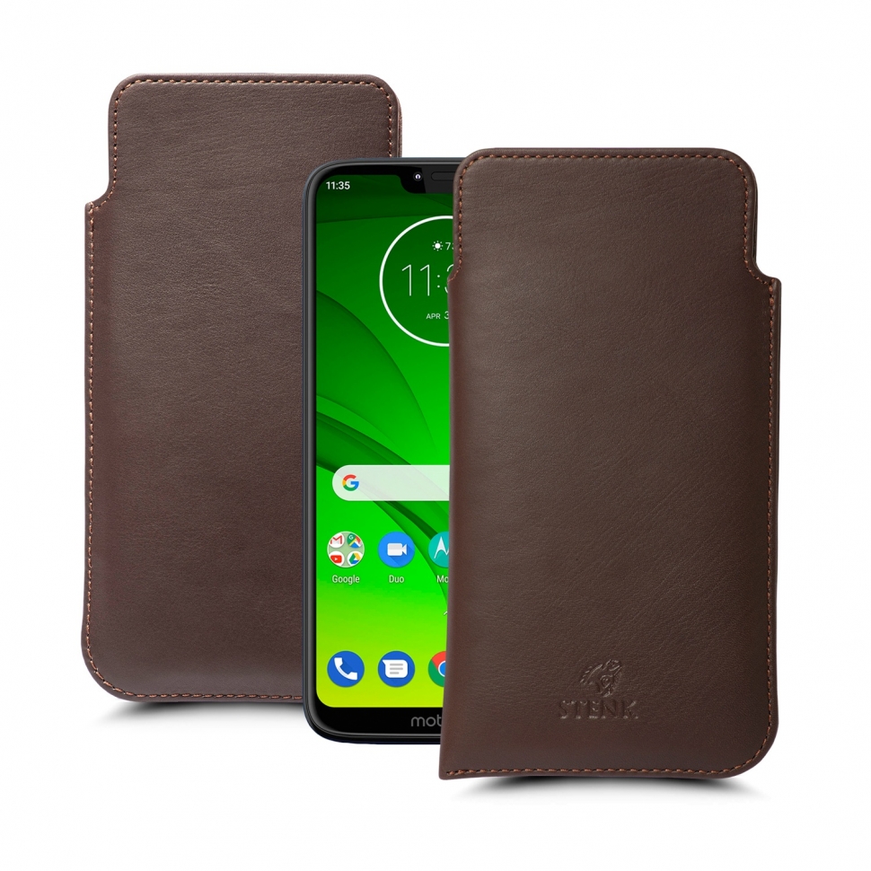 

Футляр Stenk Elegance для Motorola Moto G7 Power Коричневый