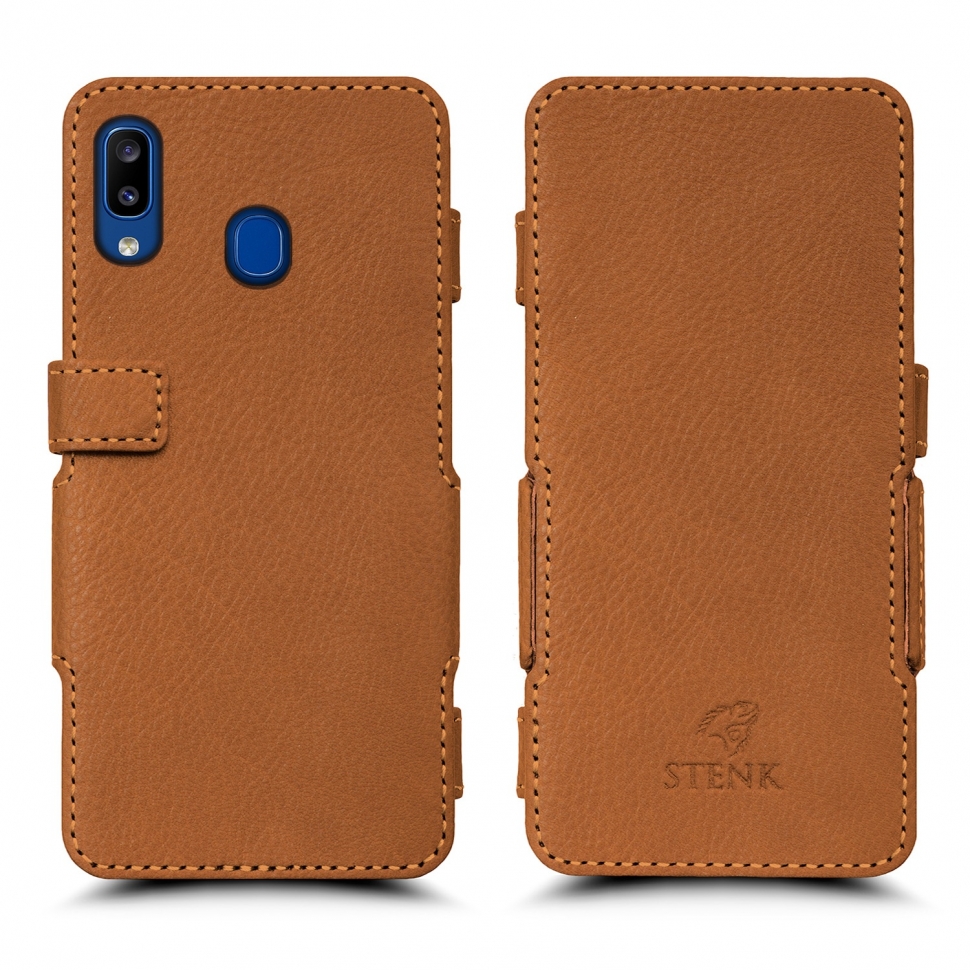

Чехол книжка Stenk Prime для Samsung Galaxy A20 Camel