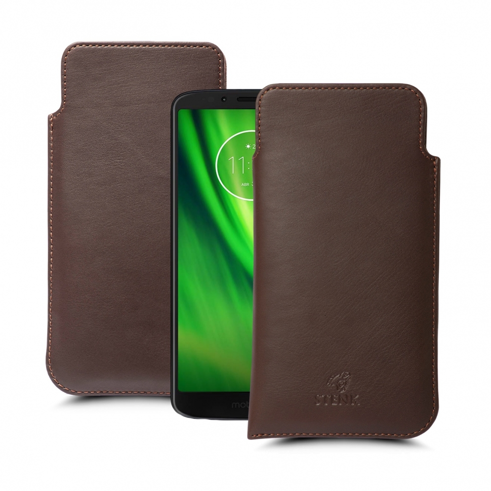 

Футляр Stenk Elegance для Motorola Moto G6 Play Коричневый