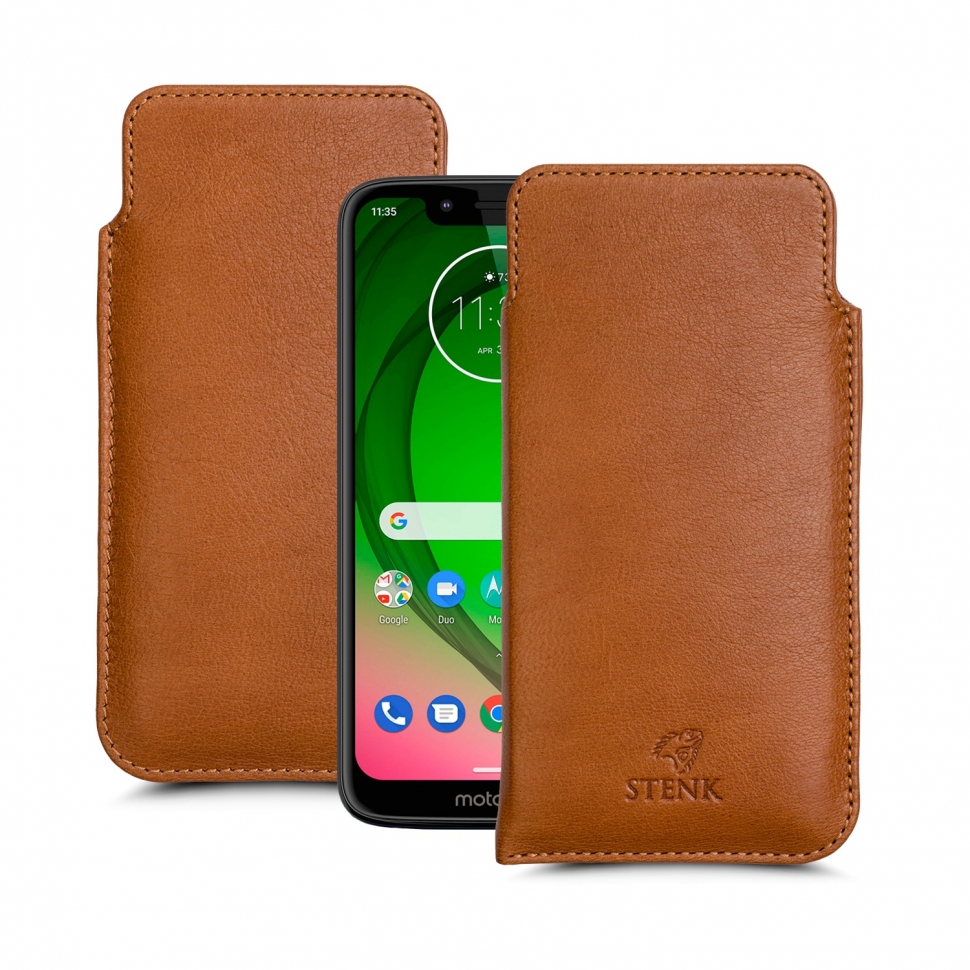 

Футляр Stenk Elegance для Motorola Moto G7 Play Camel