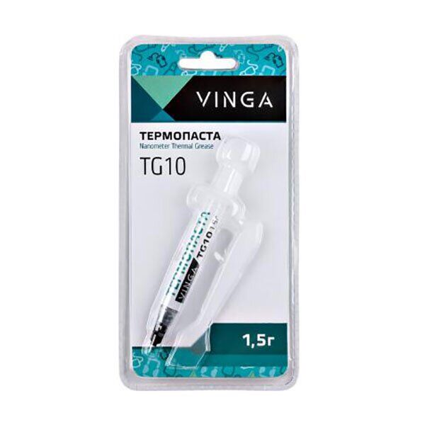 

Термопаста для ноутбука и ПК Vinga TG10 4.63W/mK 1.5г (U0205612)