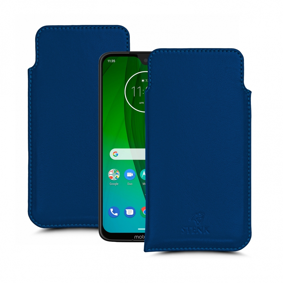 

Футляр Stenk Elegance для Motorola Moto G7 Plus Синий