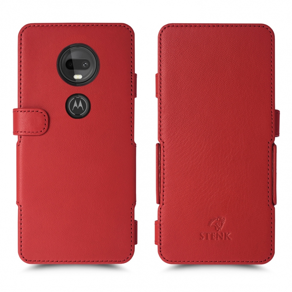 

Чехол книжка Stenk Prime для Motorola Moto G7 Plus Красный