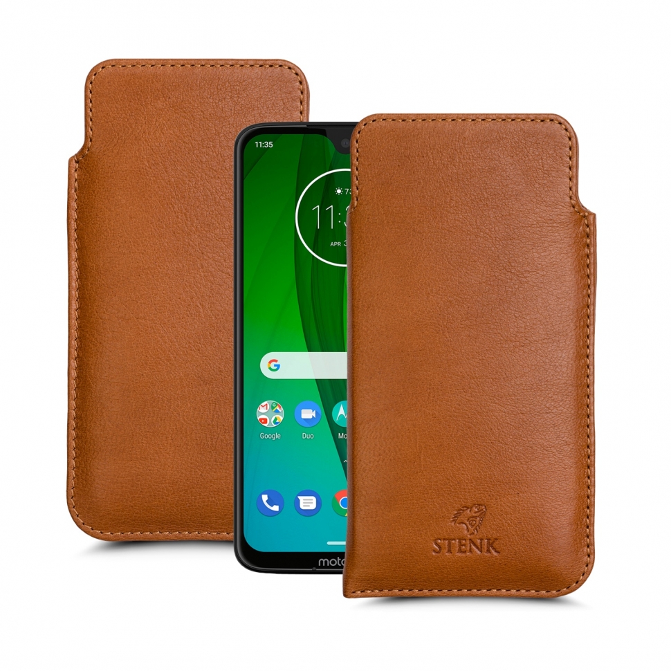 

Футляр Stenk Elegance для Motorola Moto G7 Plus Camel