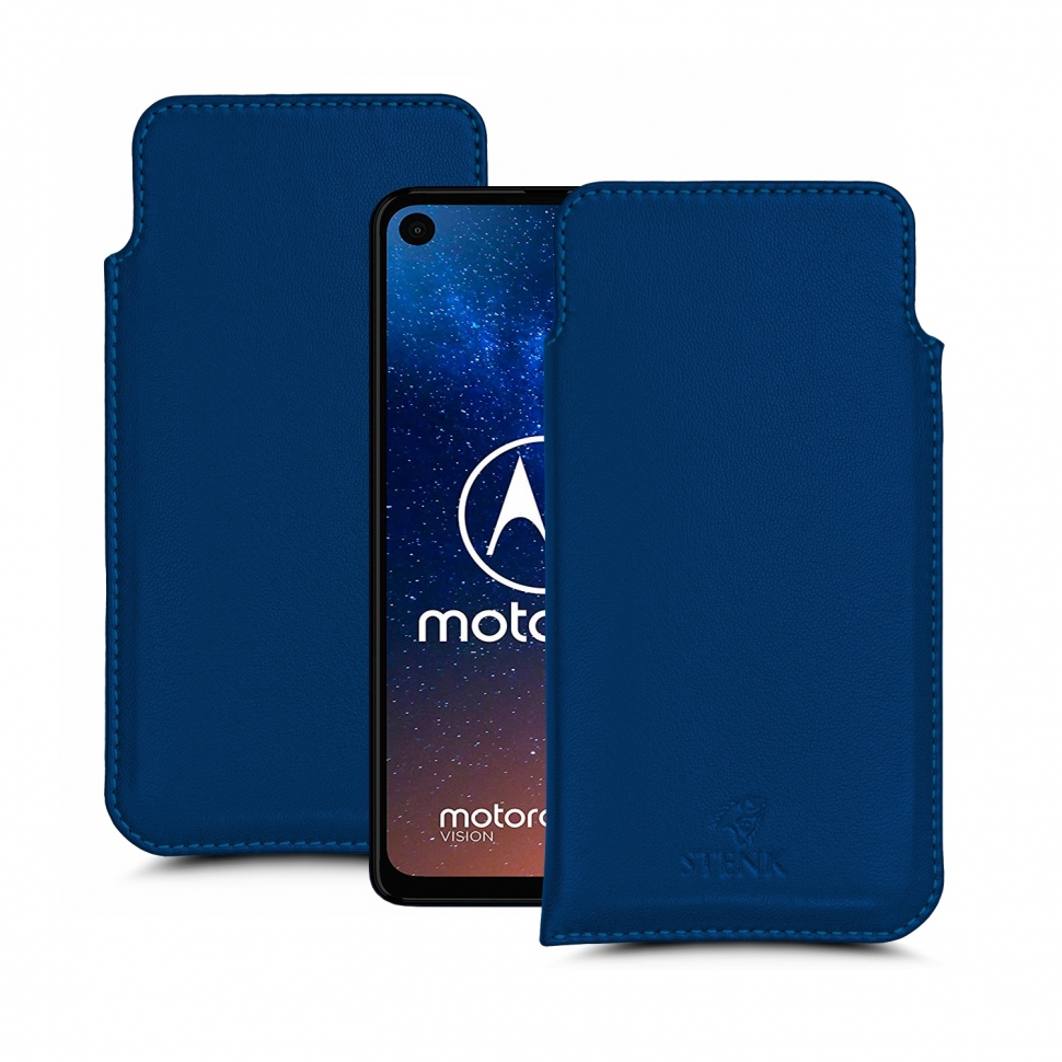 

Футляр Stenk Elegance для Motorola One Vision Синий