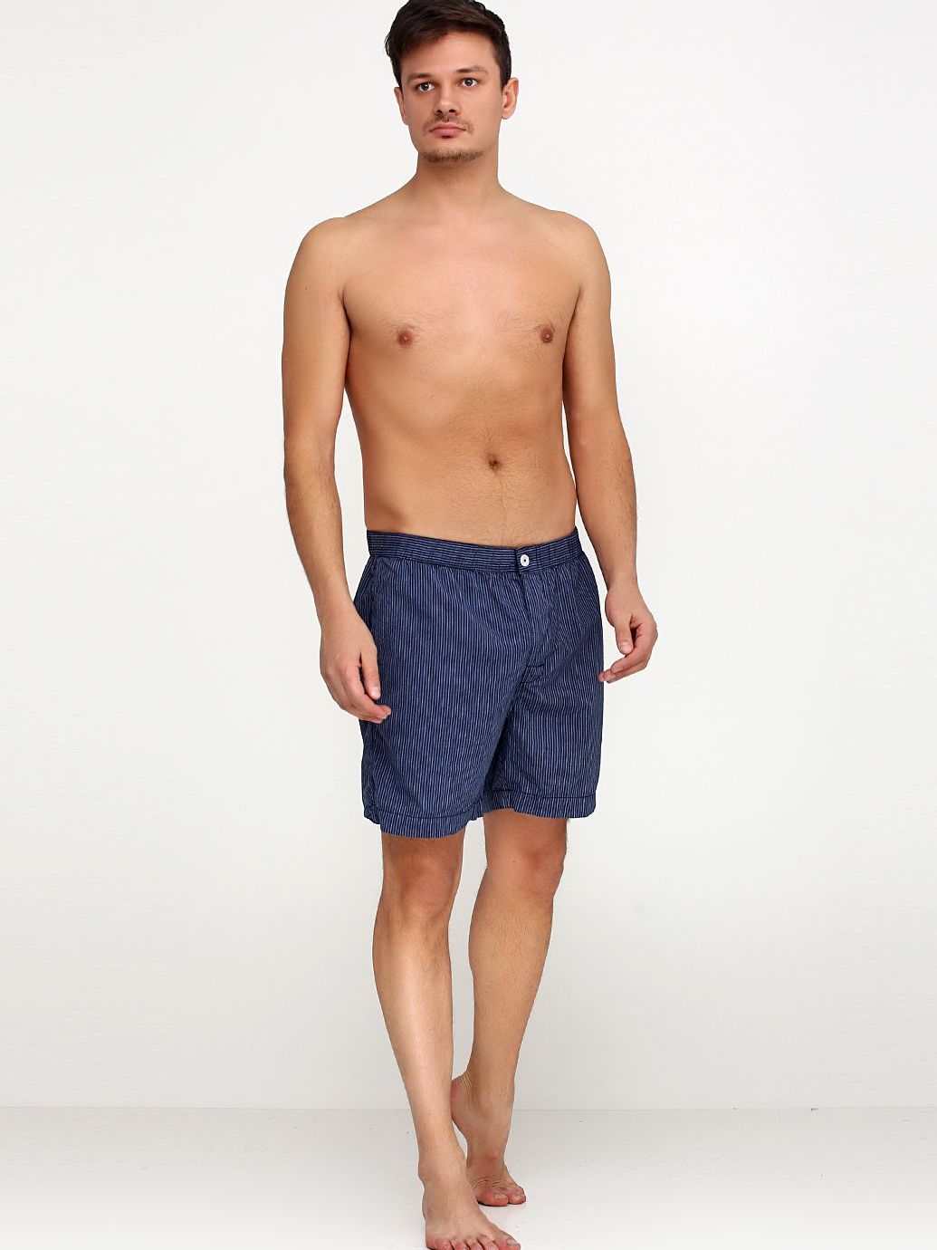 

Пижамные шорты H&M 6049887 S Синие в полоску