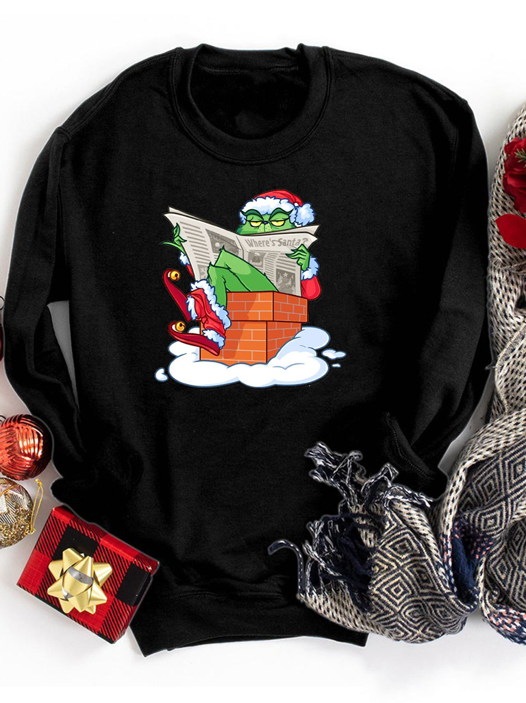 

Свитшот Love&Live Where' Santa LLP00027  Черный, Свитшот Love&Live Where's Santa LLP00027 S Черный