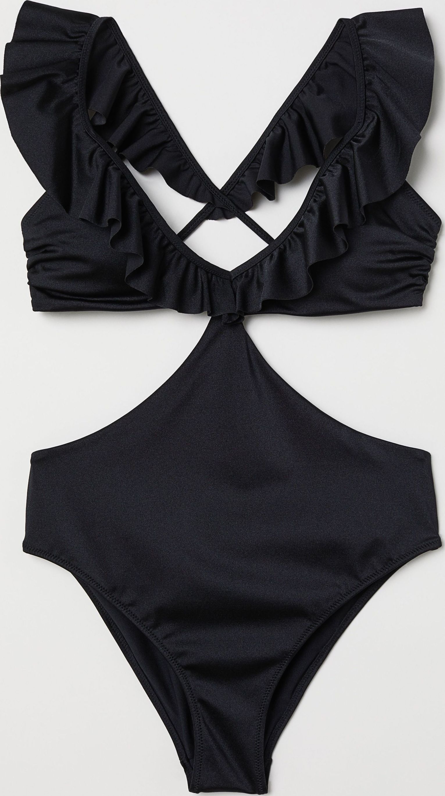 

Купальник слитный женский H&M 6222847 38 Черный