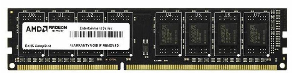 Оперативная память AMD DDR3-1600 8192MB PC3-12800 R3 Value (R538G1601U2SL-U)