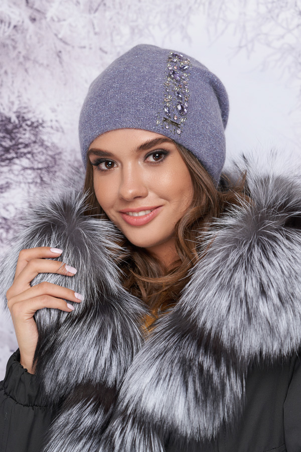 

Шапка «Глэдис» Braxton 25104117 56-59 см маренго 4901