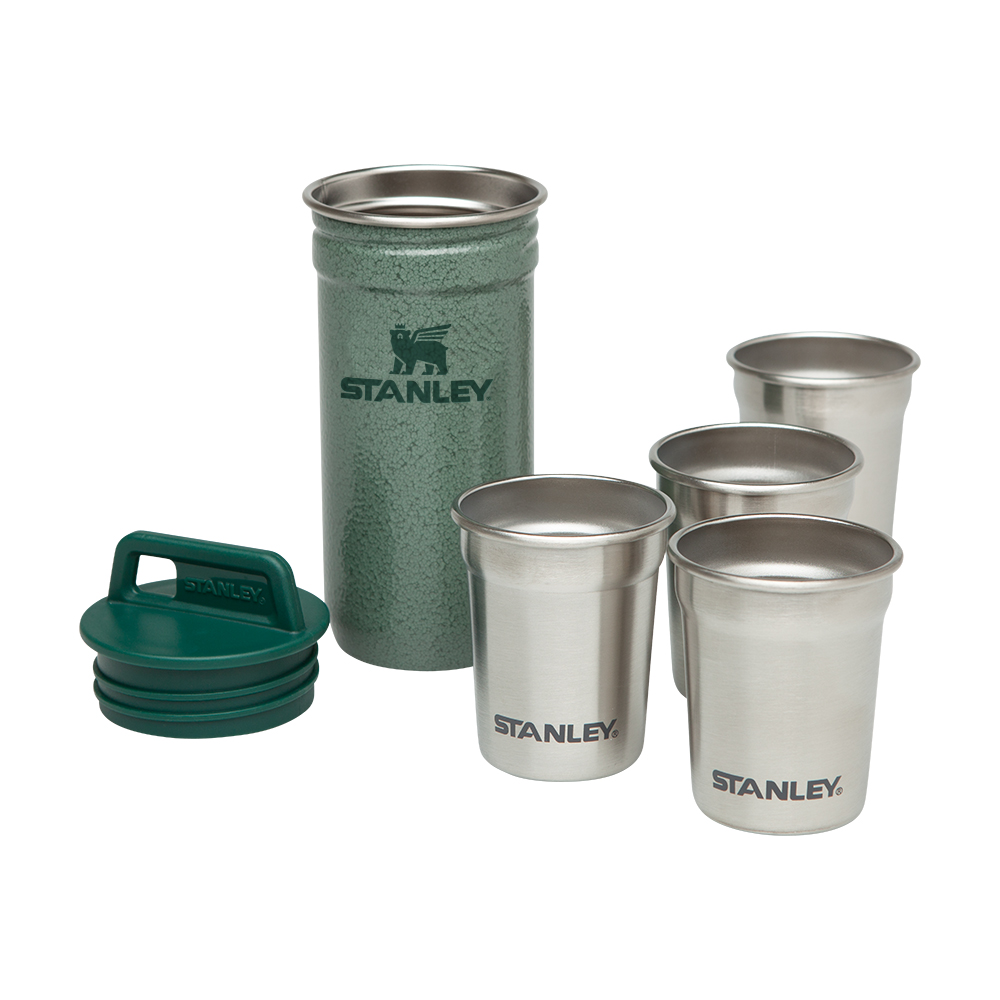 

Набор Stanley Adventure Combo Hammertone Green: фляга 0.59 л и 4 рюмки (6939236350105)