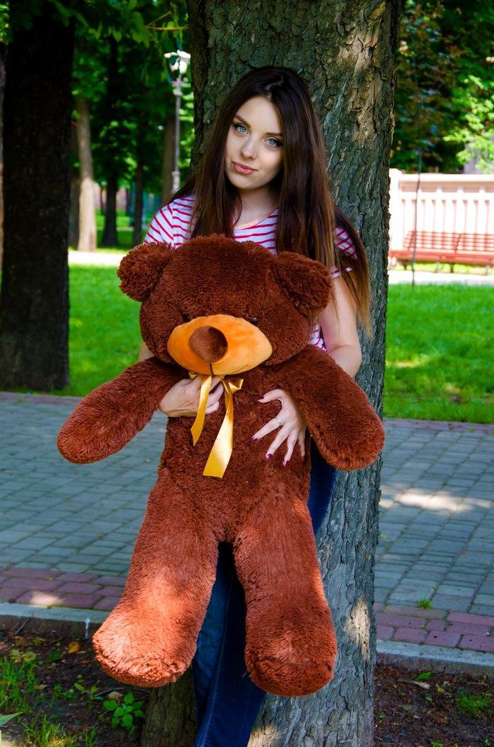 

Мягкая игрушка NEHILO плюшевый мишка Рафаэль 100 см Шоколадный