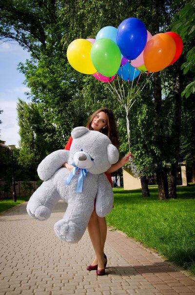 

Мягкая игрушка NEHILO плюшевый мишка Ветли 130 см Серый