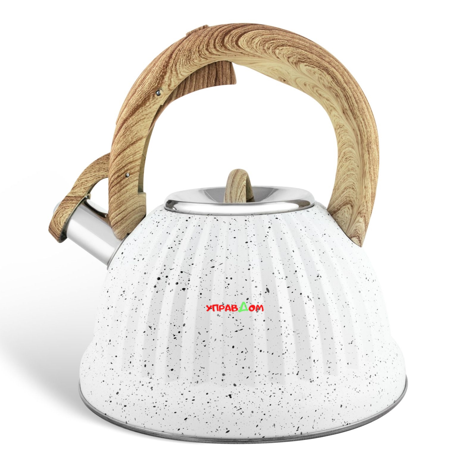 

Чайник из нержавеющей стали со свистком Edenberg 3.0 л Белый (EB-8810W)