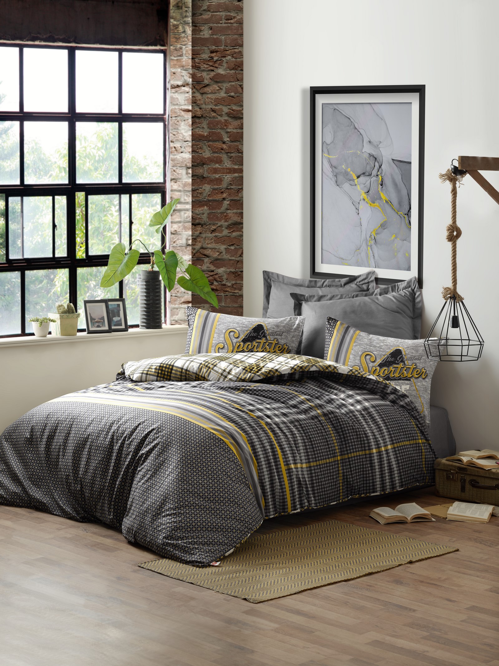 

Комплект постельного белья Cotton Box Masculine Leonardo 200х220