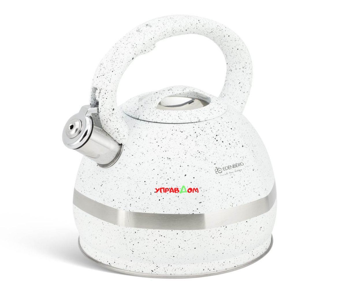 

Чайник Edenberg из нержавеющей стали со свистком 3.0 л Белый (EB-2475)