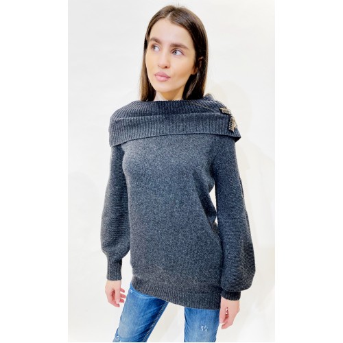 

Джемпер Liu Jo CF0076 MA16G 02083 M Сірий