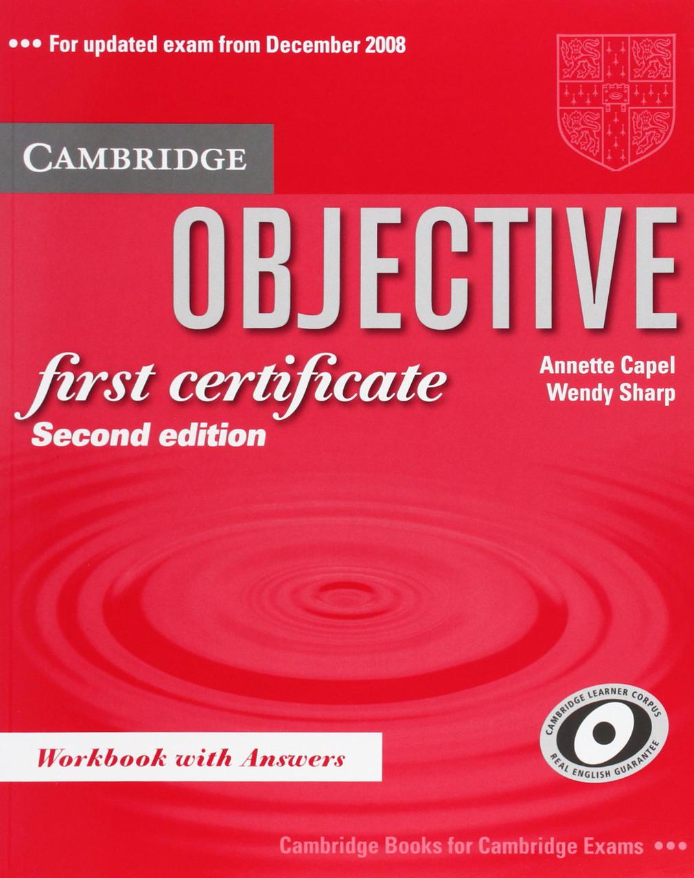 

Objective First Certificate Workbook with answers