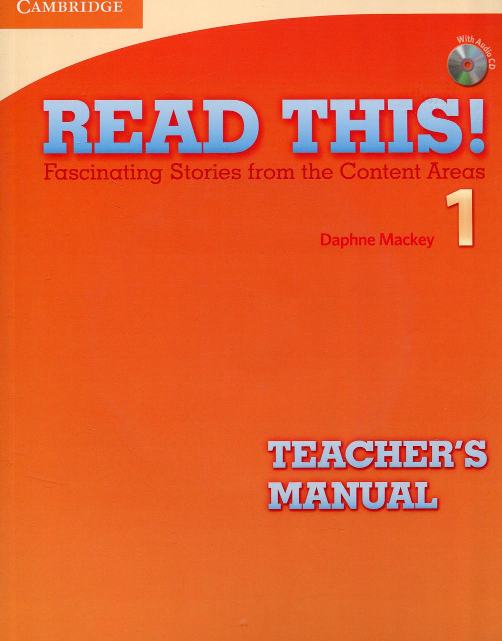 

Read This! 1 Teacher's Manual + CD