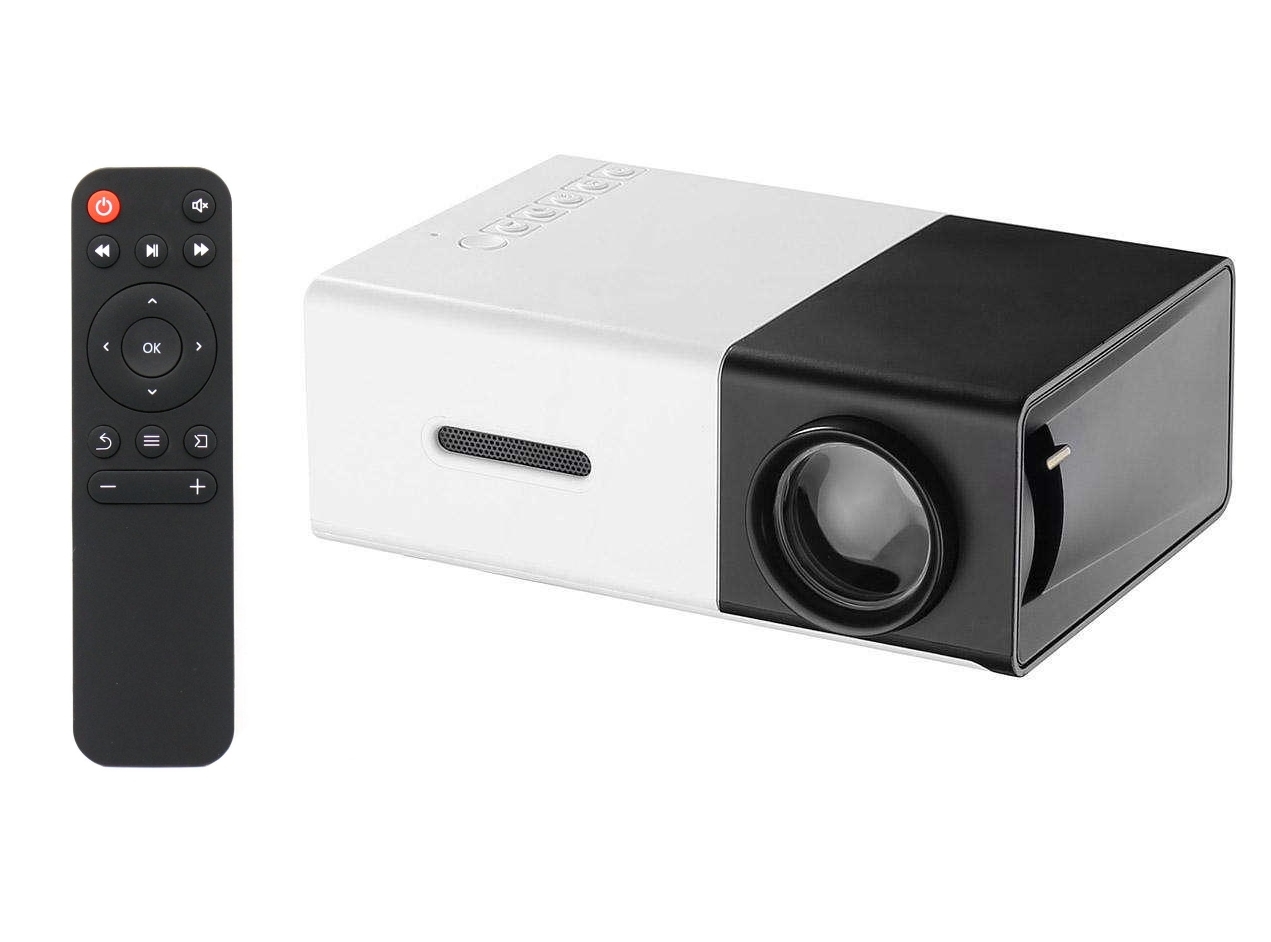 Портативный мини проектор с динамиком YG-300 Protech LED Projector Full ...