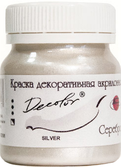 

Краска акриловая Таир Деколор Серебро 50 мл (4620750293307)