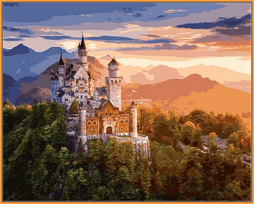 

Картина по номерам Babylon Замок в лучах заката (в раме), 40 х 50 см (NB908R)