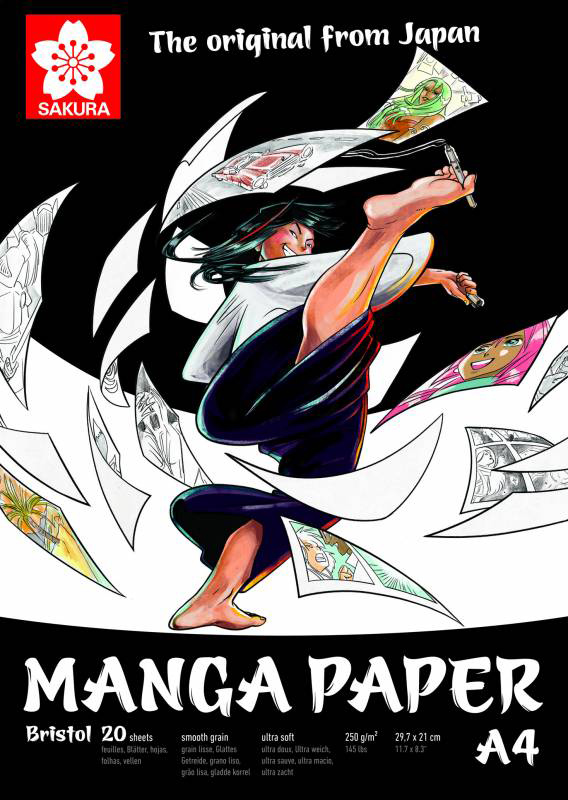 

Альбом для рисунка Sakura Manga A5 250 г/м2 20 листов (8712079398491)
