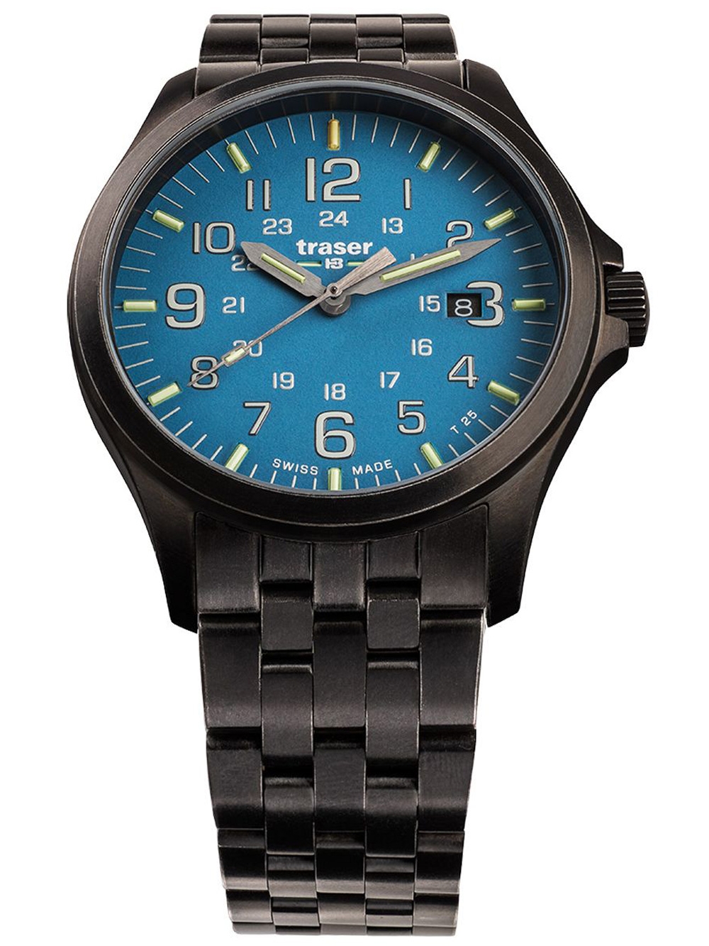 

Часы Traser H3 108740 P67 Officer GunMetal Skyblue Herren 42mm 10ATM